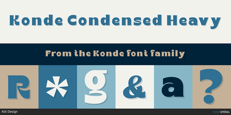 Konde Condensed Heavy Font