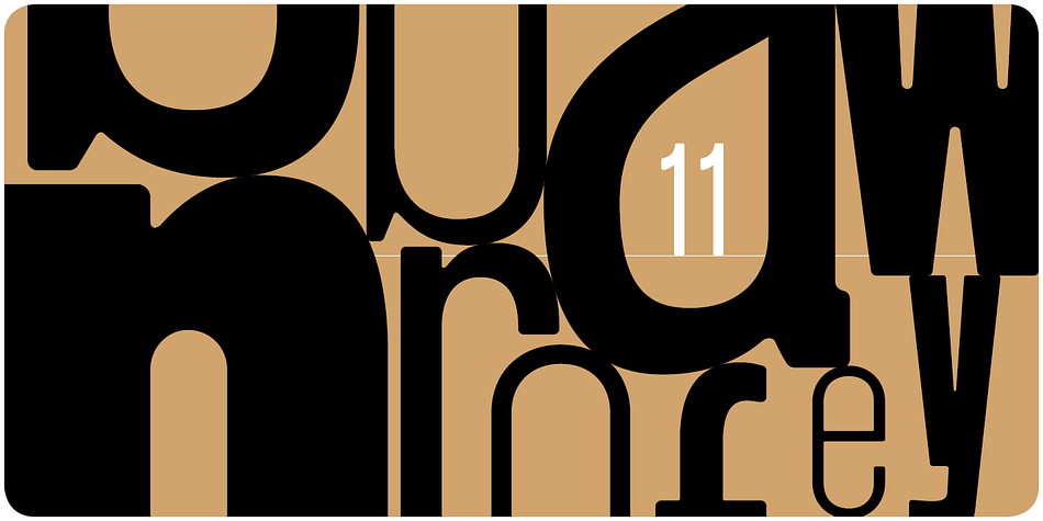 Owing to its rounded terminals, Blop preserves natural organic quality of wood typeface.