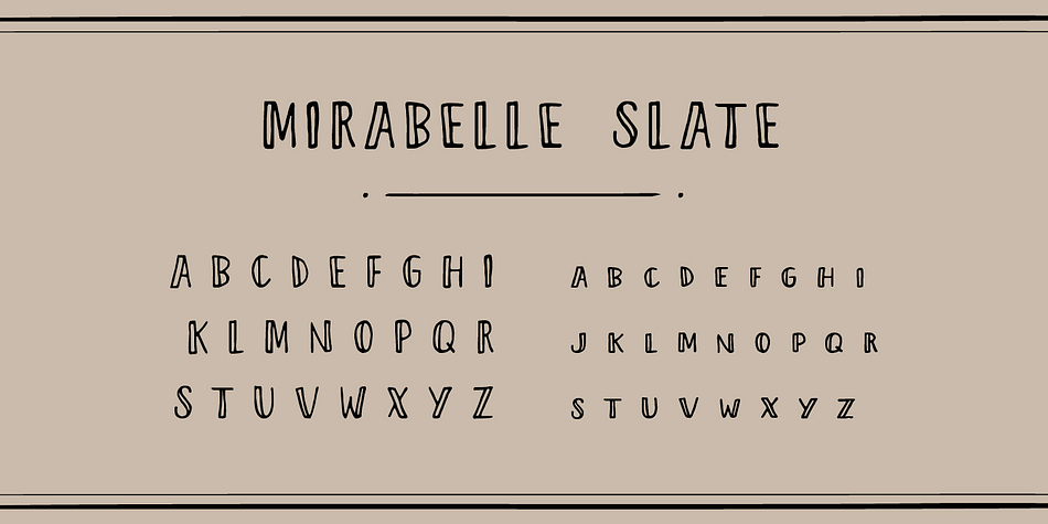 Emphasizing the popular Mirabelle font family.