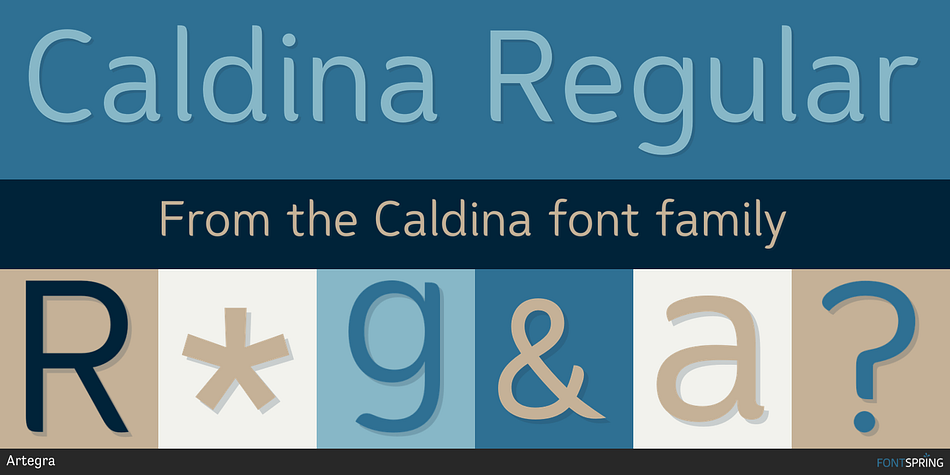 Caldina Regular Font