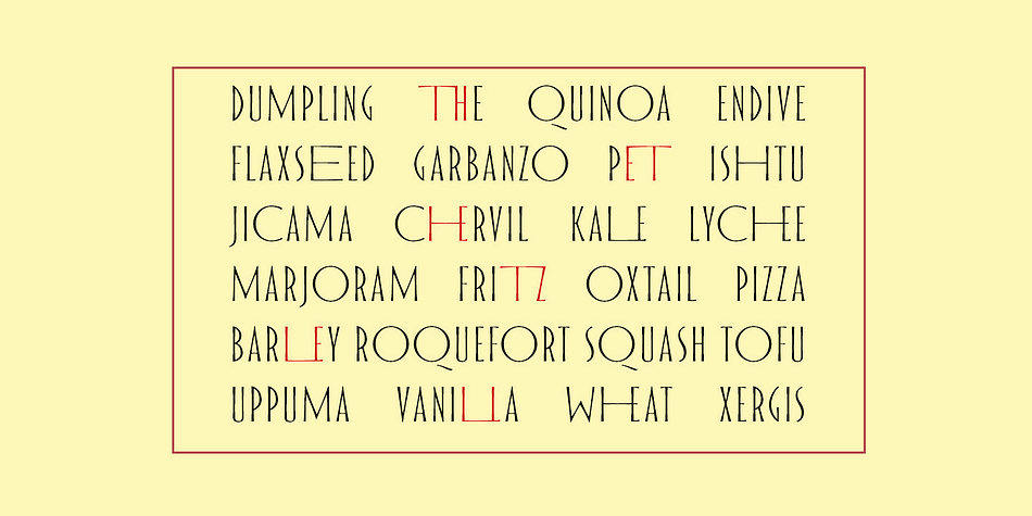 A particularly interesting solution is the ligatures composed of the characteristic letters of the font that the text looks gorgeous, giving a special flavor (contextual ligatures).