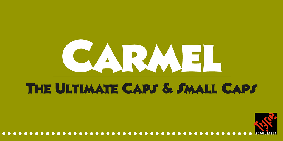 Displaying the beauty and characteristics of the Carmel font family.