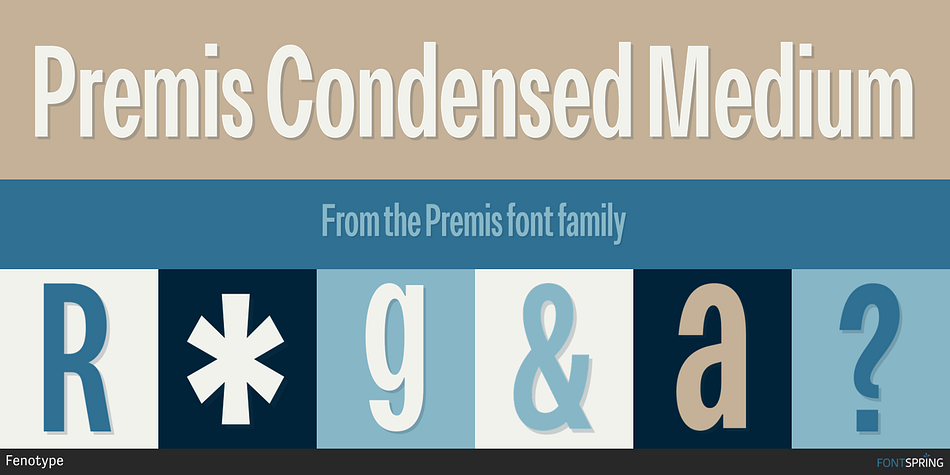 Premis Condensed Medium Font
