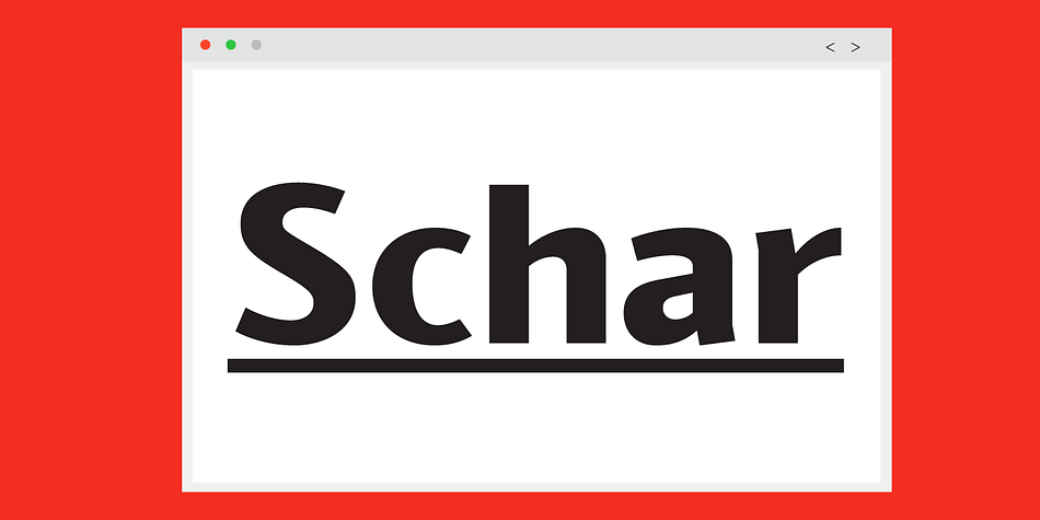 Highlighting the Schar font family.