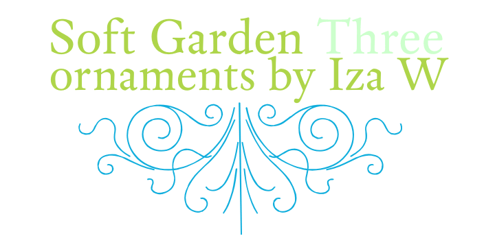 Soft Garden is a six font, dingbat family by Intellecta Design.