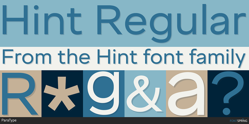 Hint Regular Font