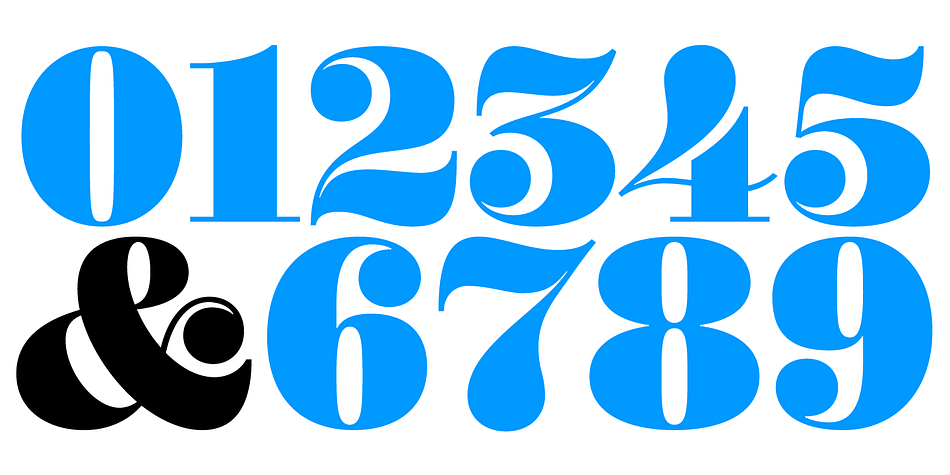 As such it is non-alphabetic, featuring instead numerals, a large array of currency symbols, and a smattering of typographic niceties such as quotes, brackets, pilcrow, daggers and a very sexy ampersand.