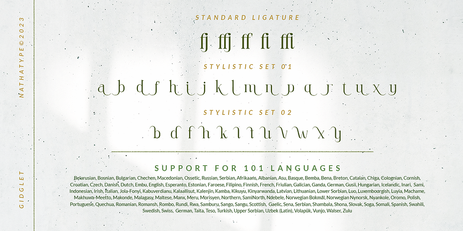 Gidglet Font