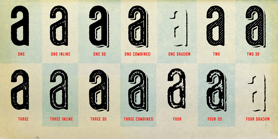 Microbrew Unicase sports a nice mix between wood type poster style, and vintage letterpress.