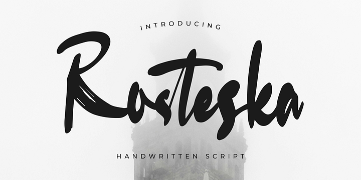 Rosteska font family by Mega Type