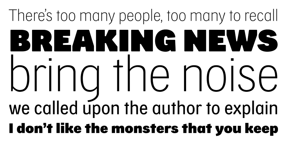 Skilt Gothic comes in nine weights—thin, light, regular, medium, semibold, bold, extrabold, black and ultra—in roman and italic respectively.