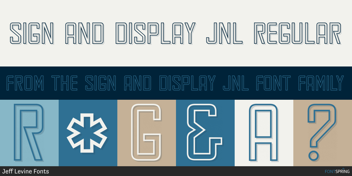 Fonts similar to Sign and Display JNL