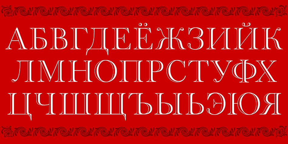 Cradley font family example.