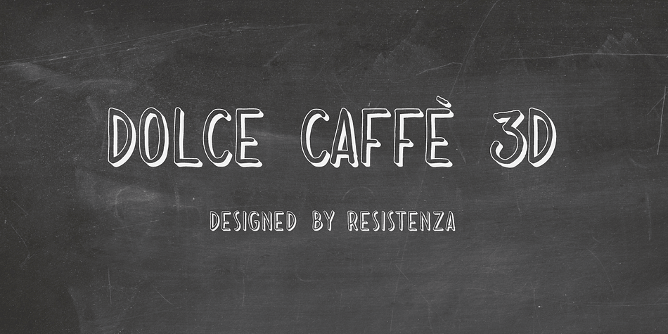 Dolce Caffè was a handwritten font designed in the 2011 inspired in some berliner menu.