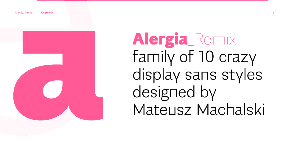 Alergia Remix was designed by Mateusz Machalski.