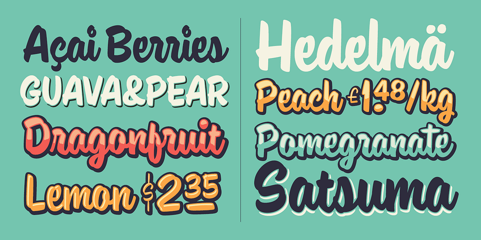 Highlighting the Paintlay font family.
