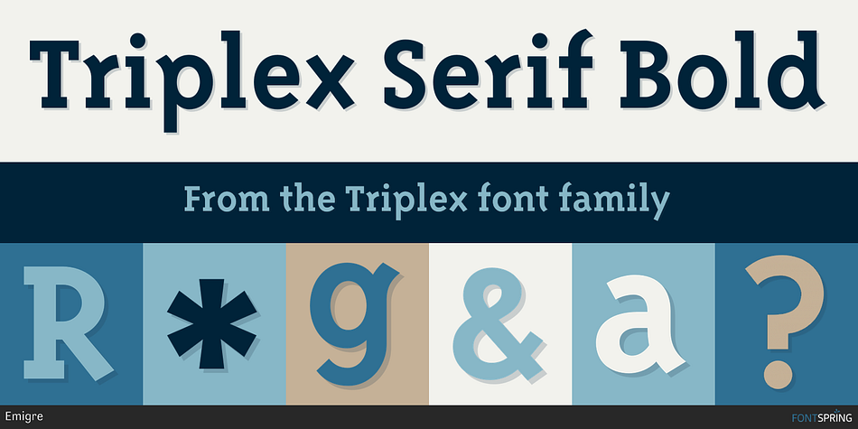 Triplex Serif Font