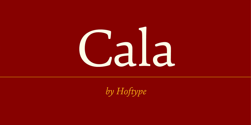 Cala is a reflection of Venetian Renaissance types but with a contemporary look.