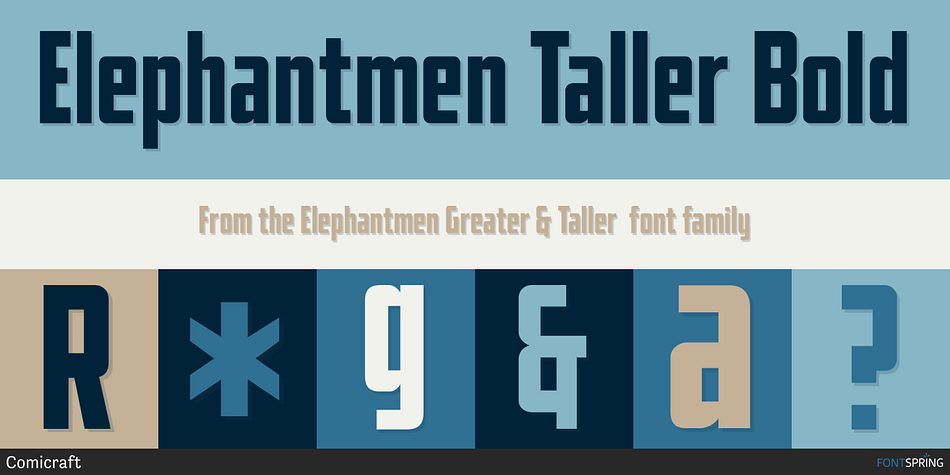 Elephantmen Taller Bold Font