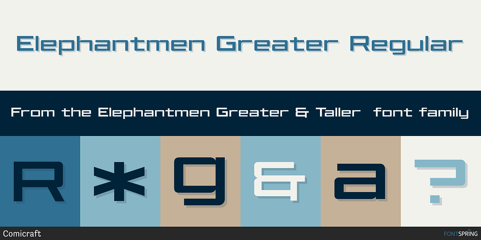 Elephantmen Greater Regular Font