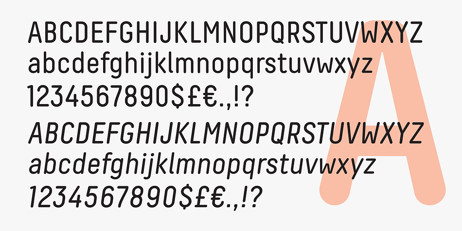 The main difference in the new version is a visual softer impressions of letter shapes made by the rounding of all glyphs’ corners and terminals.