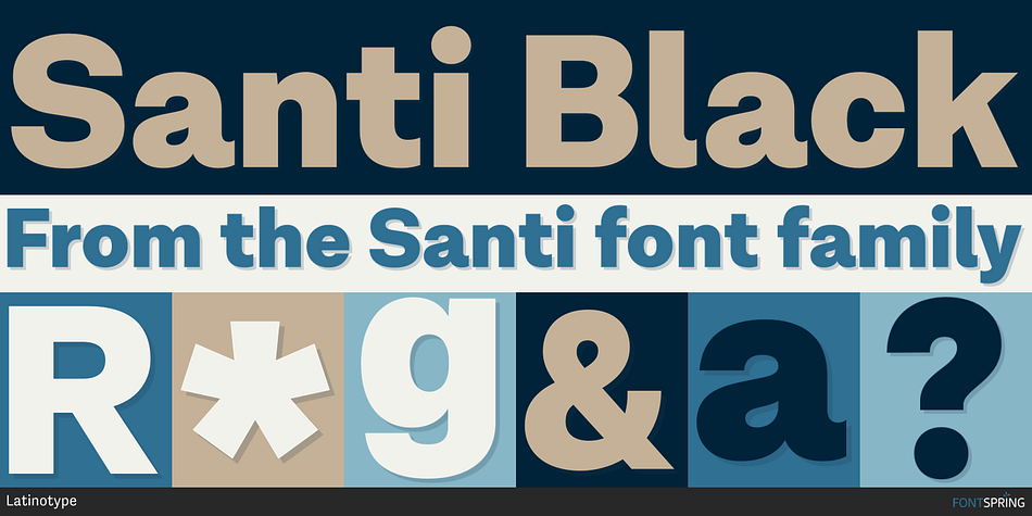 Santi Black Font