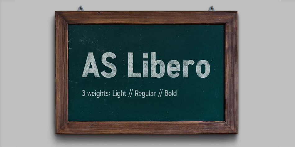 Emphasizing the popular AS Libero font family.
