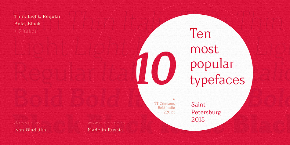 Titles, names, logotypes - this is his element.