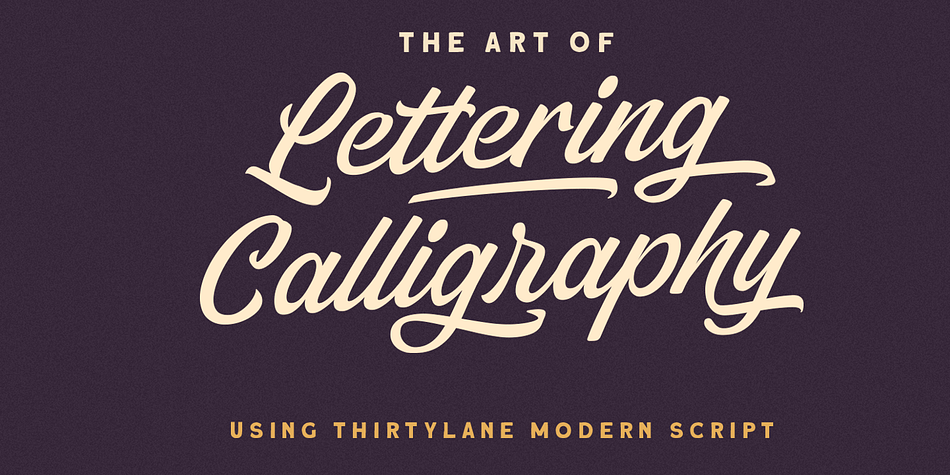 Thirtylane Font