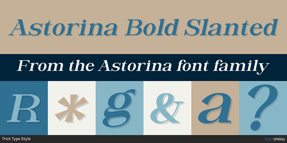 Astorina Bold Slanted Font