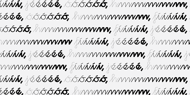 The idea was to make a fusion of a geometric typeface with the flavour of childish features.