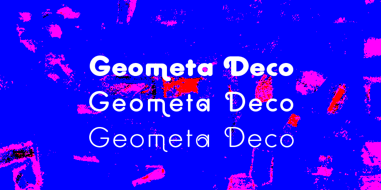 Geometa is based on Paul Renners Futura Classic, the one that he designed before he had to soften it to make it more appealing to the broad public.