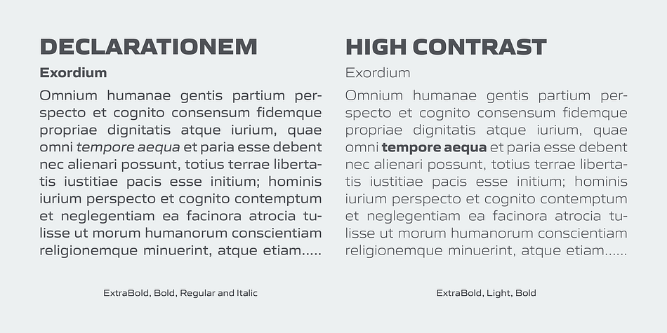 Highlighting the Gomme Sans font family.