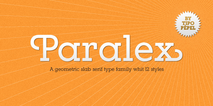 Highlighting the Paralex font family.