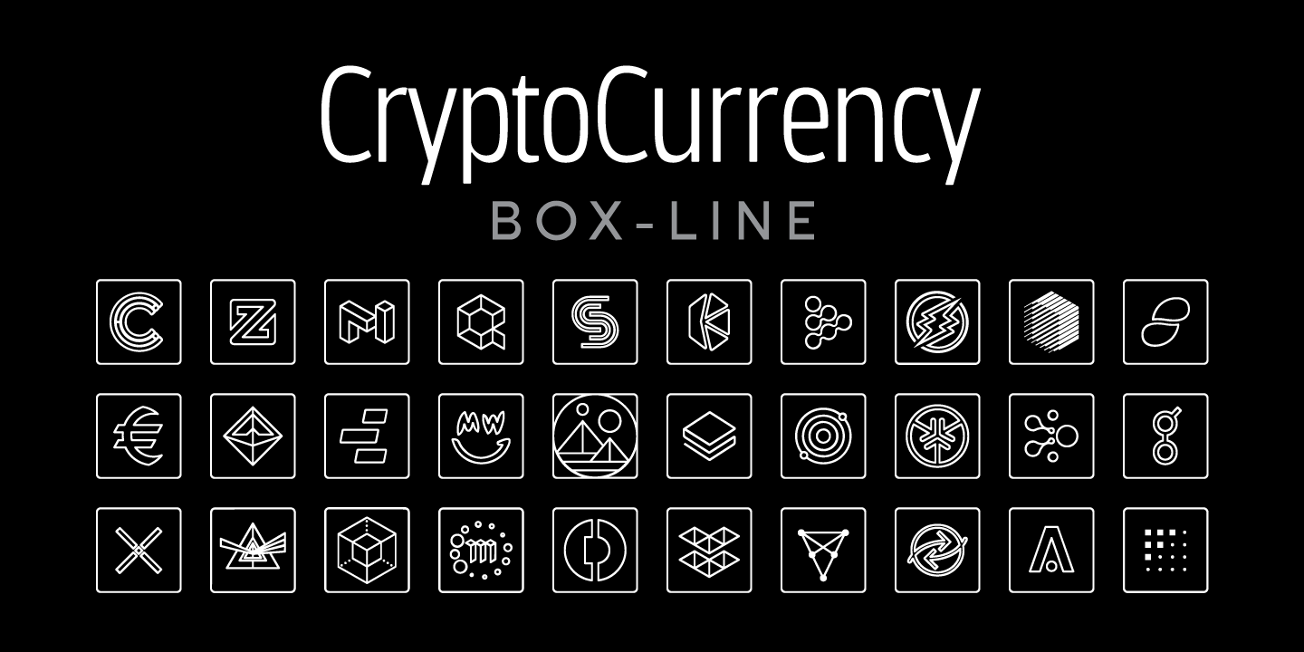 Cryptocurrency Font