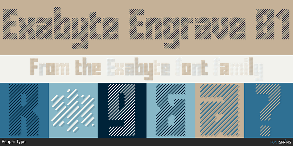 Exabyte Engrave 01 Font