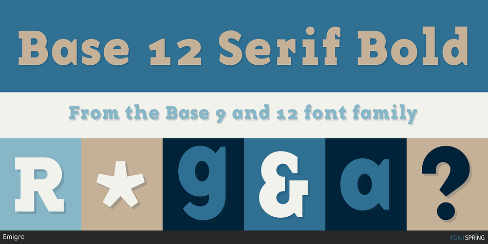 Base 12 Serif Bold Font