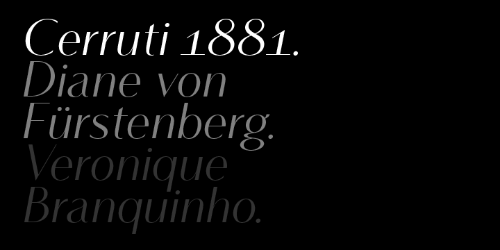 Abandoning traditionally executed cursive italic letterforms retains Vanitas’ sharp characteristic through each style.