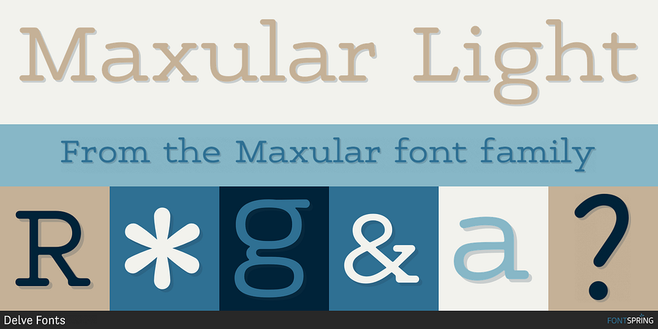 Maxular Light Pair Font