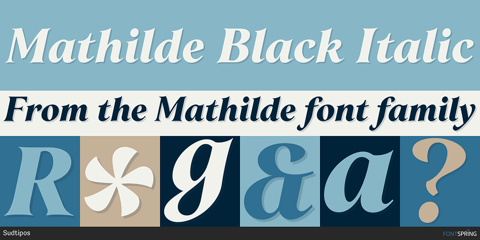 Mathilde Black Italic Font
