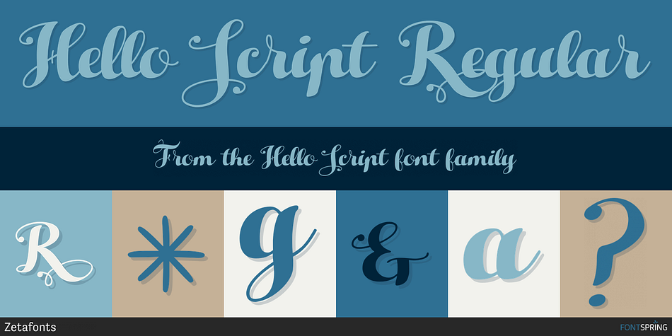 Hello Script Regular Font