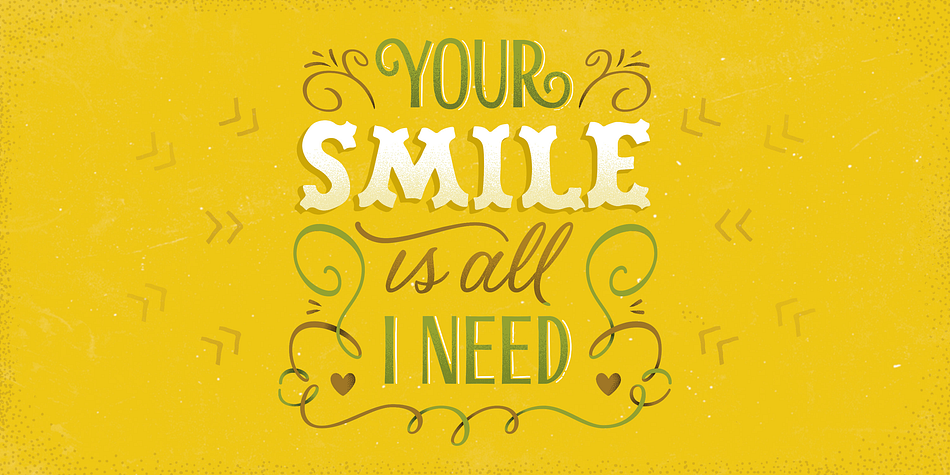 Scrapbooker font family example.