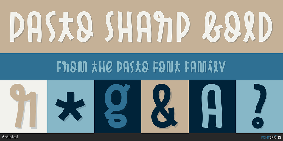 Pasto Sharp Bold Font