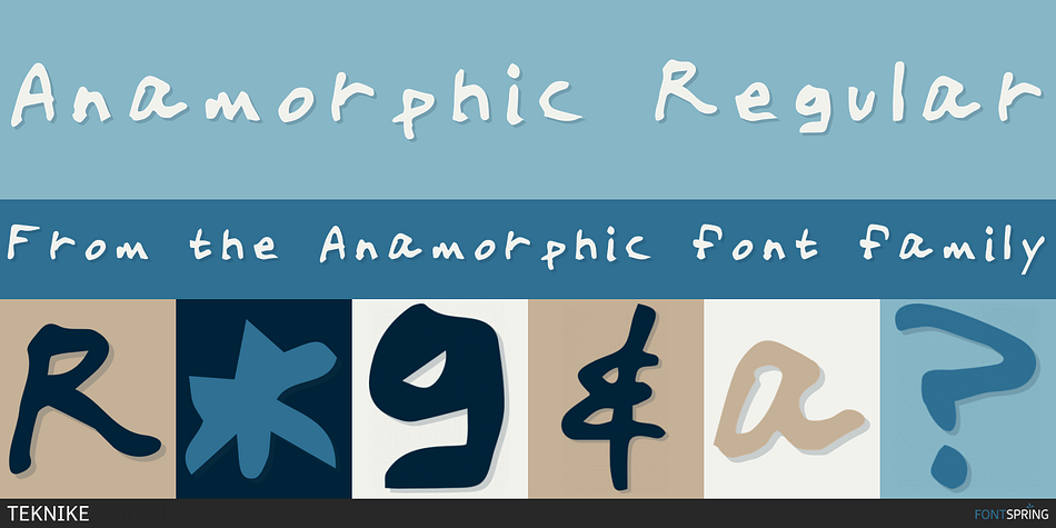 Anamorphic Regular Font