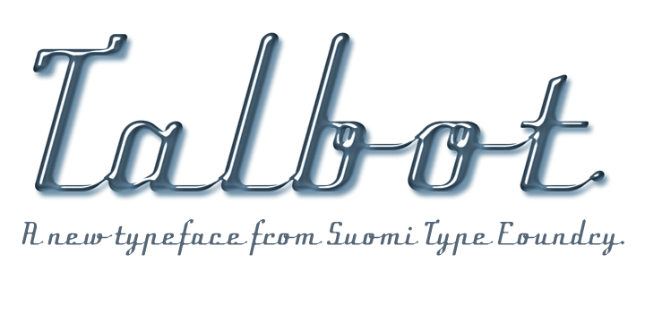 Displaying the beauty and characteristics of the Talbot font family.