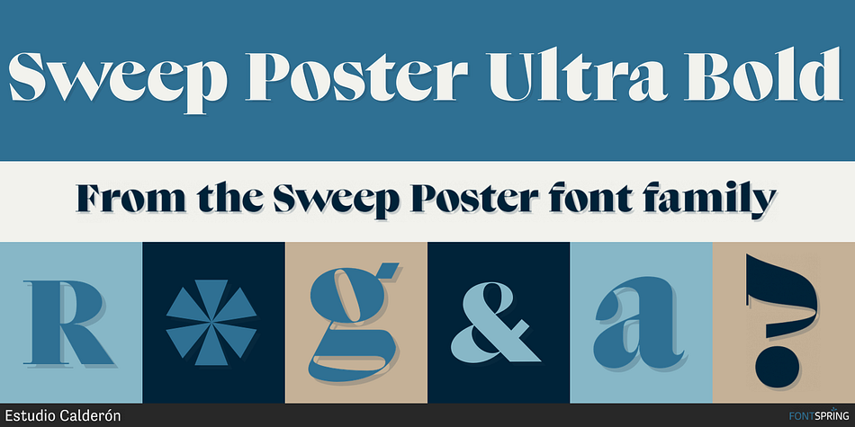 Sweep Poster Ultra Bold Font