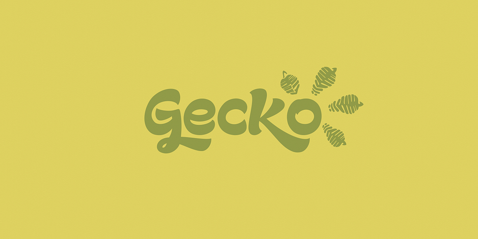 Gecko is a clean and original typeface.