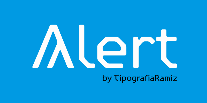 Alert fonts are primarily intended for heading, display and decorative use.
