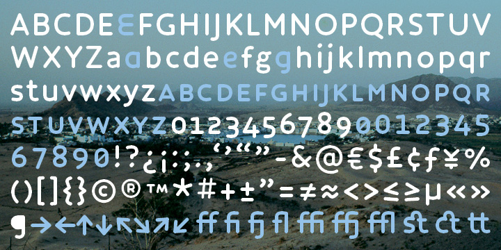 Displaying the beauty and characteristics of the Core Humanist Sans font family.