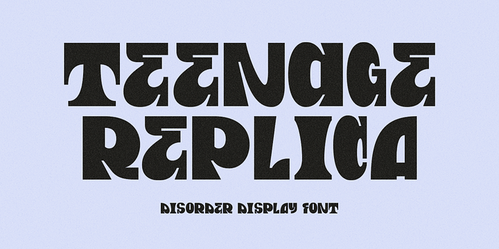 Teenage Replica font family by Teenage Foundry